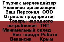 Грузчик-мерчендайзер › Название организации ­ Ваш Персонал, ООО › Отрасль предприятия ­ Товары народного потребления (ТНП) › Минимальный оклад ­ 18 000 - Все города Работа » Вакансии   . Крым,Бахчисарай